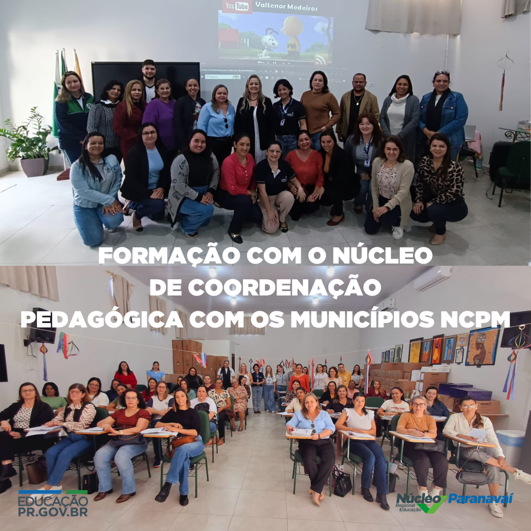 Formação com o Núcleo de coordenação pedagógica dos Municípios NCPM