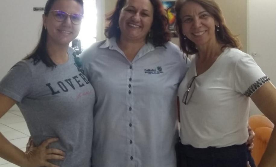 Tutora Silvia Lessa com equipe gestora da