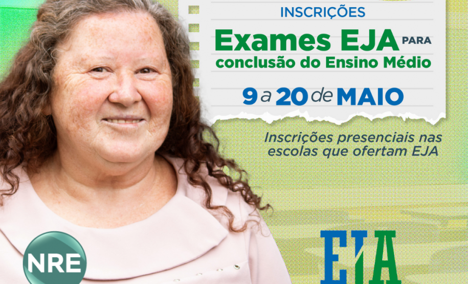 Inscrições para os Exames EJA/2022