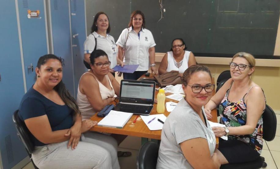 Ações pedagógicas equipe NRE de Paranavaí